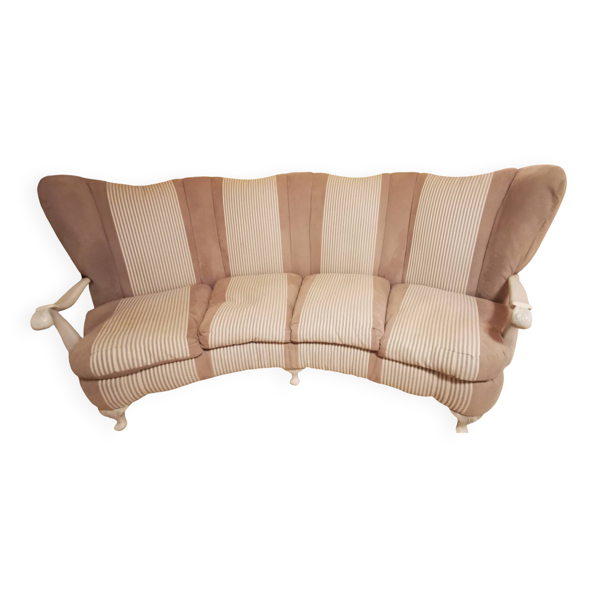 Baroque style curved sofa