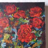 Painting of red flowers