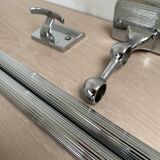 Chromed metal bathroom set