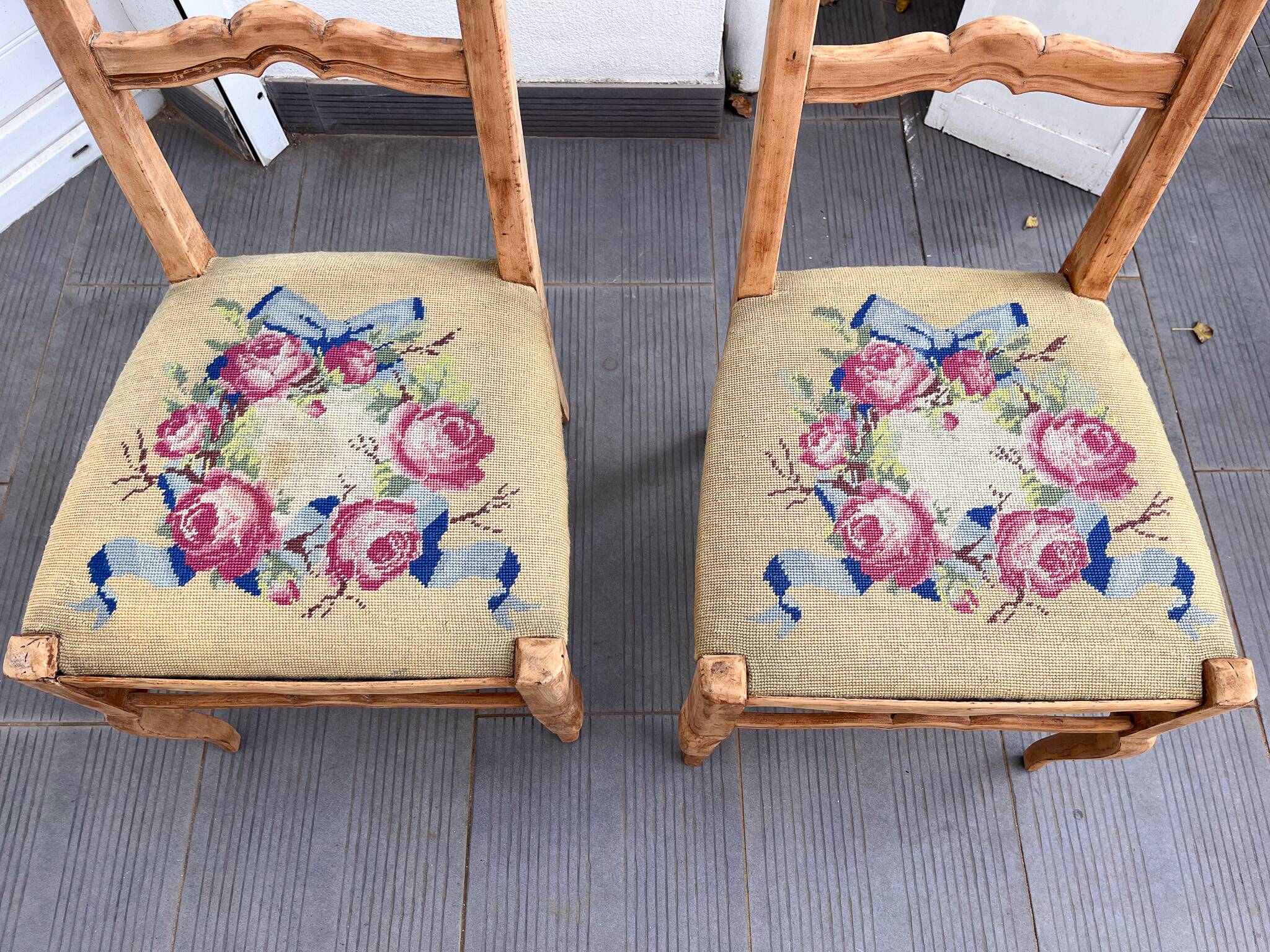 Pair of Vintage 60s Canvas Chairs
