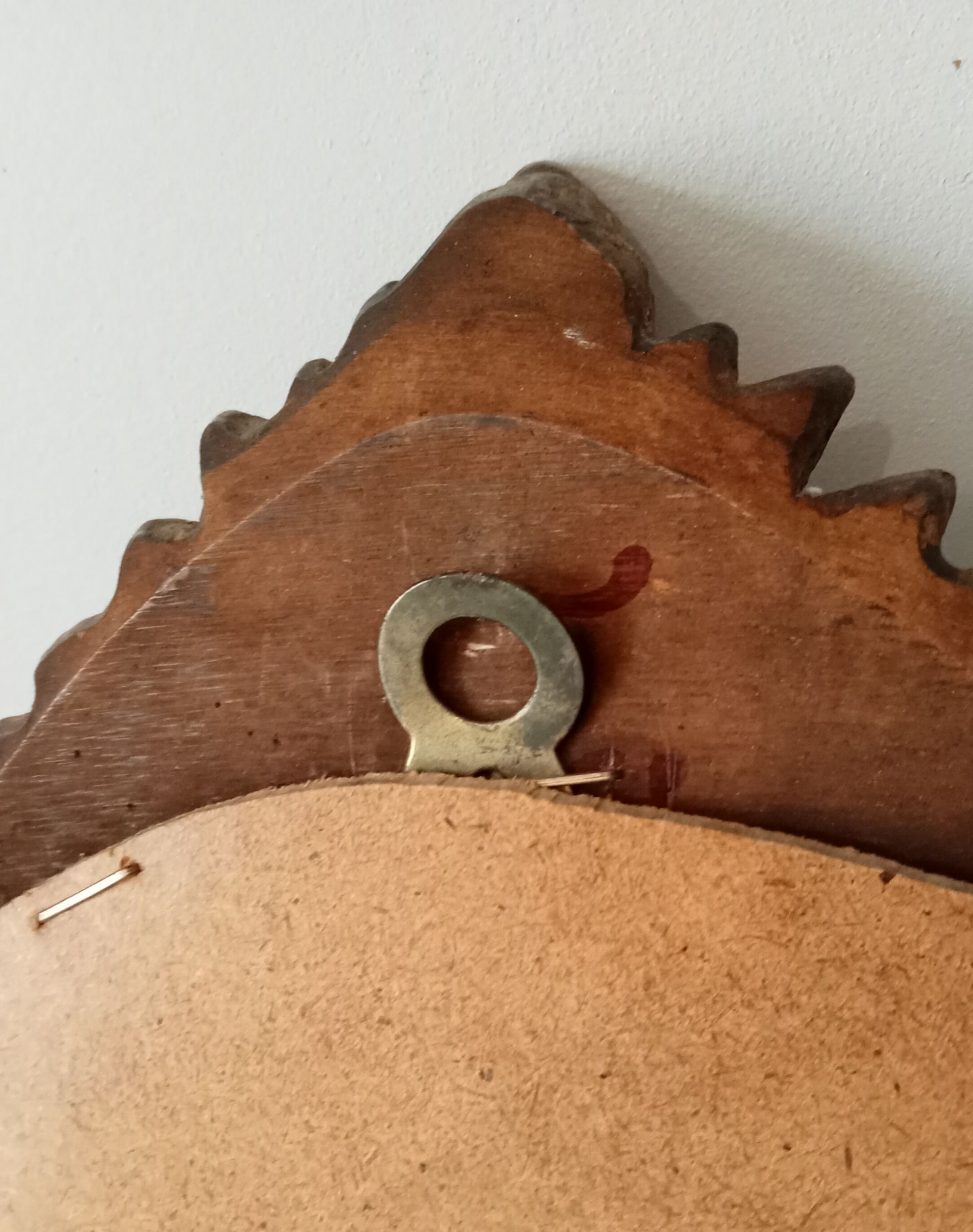 Vintage rocaille mirror in gilded wood