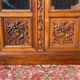 Renaissance Style Walnut Bookcase or Display Cabinet