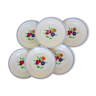 6 flat plates from the Badonviller factory 210336