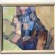 Vintage Modernist Swedish School Abstract Oil Painting
