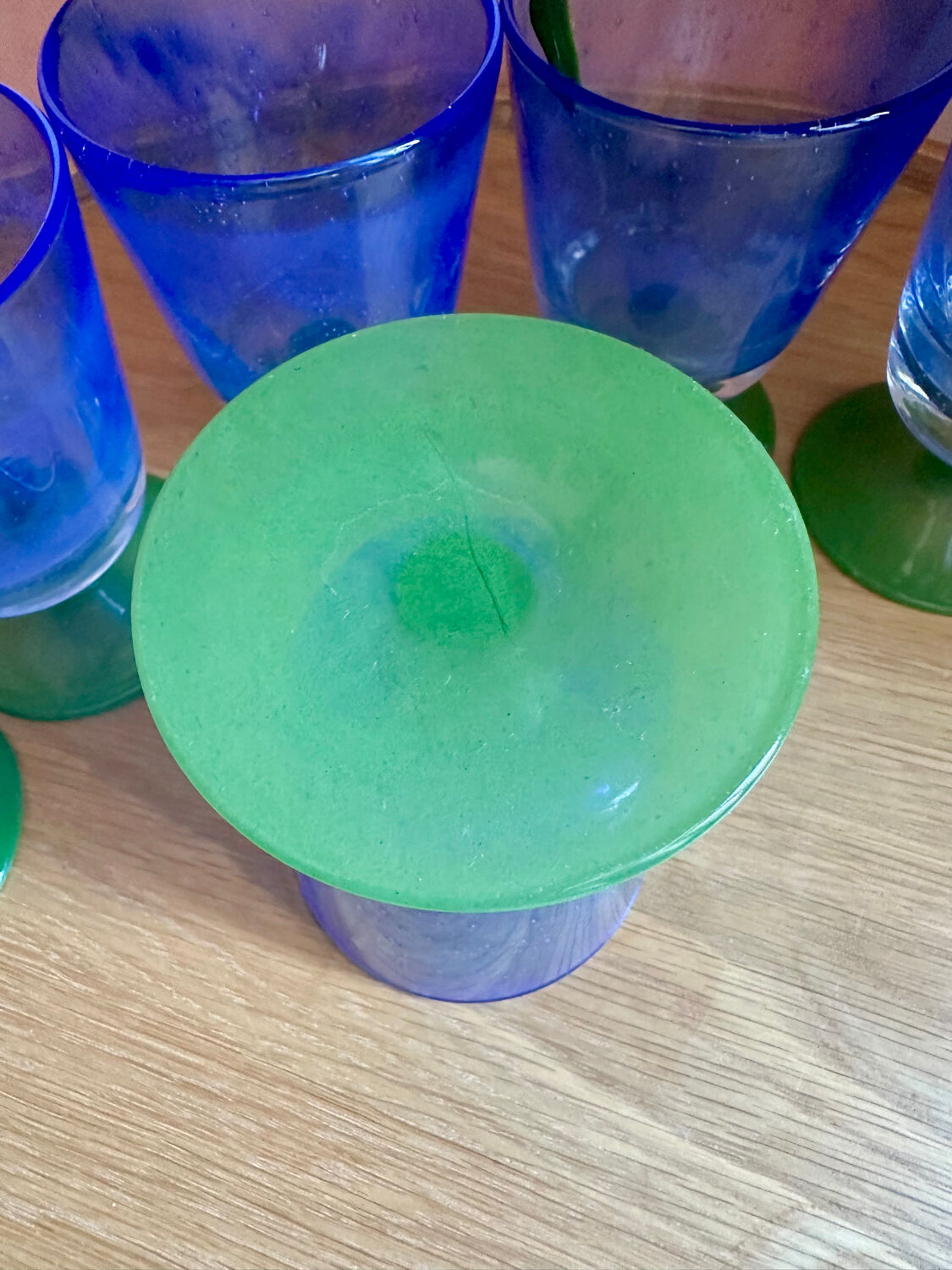 6 verres bullé Villeroy & Boch Serra Blue