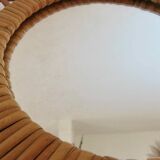 Rattan “flower” mirror from the 70s