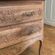 Commode sauteuse entierement sablée décapée