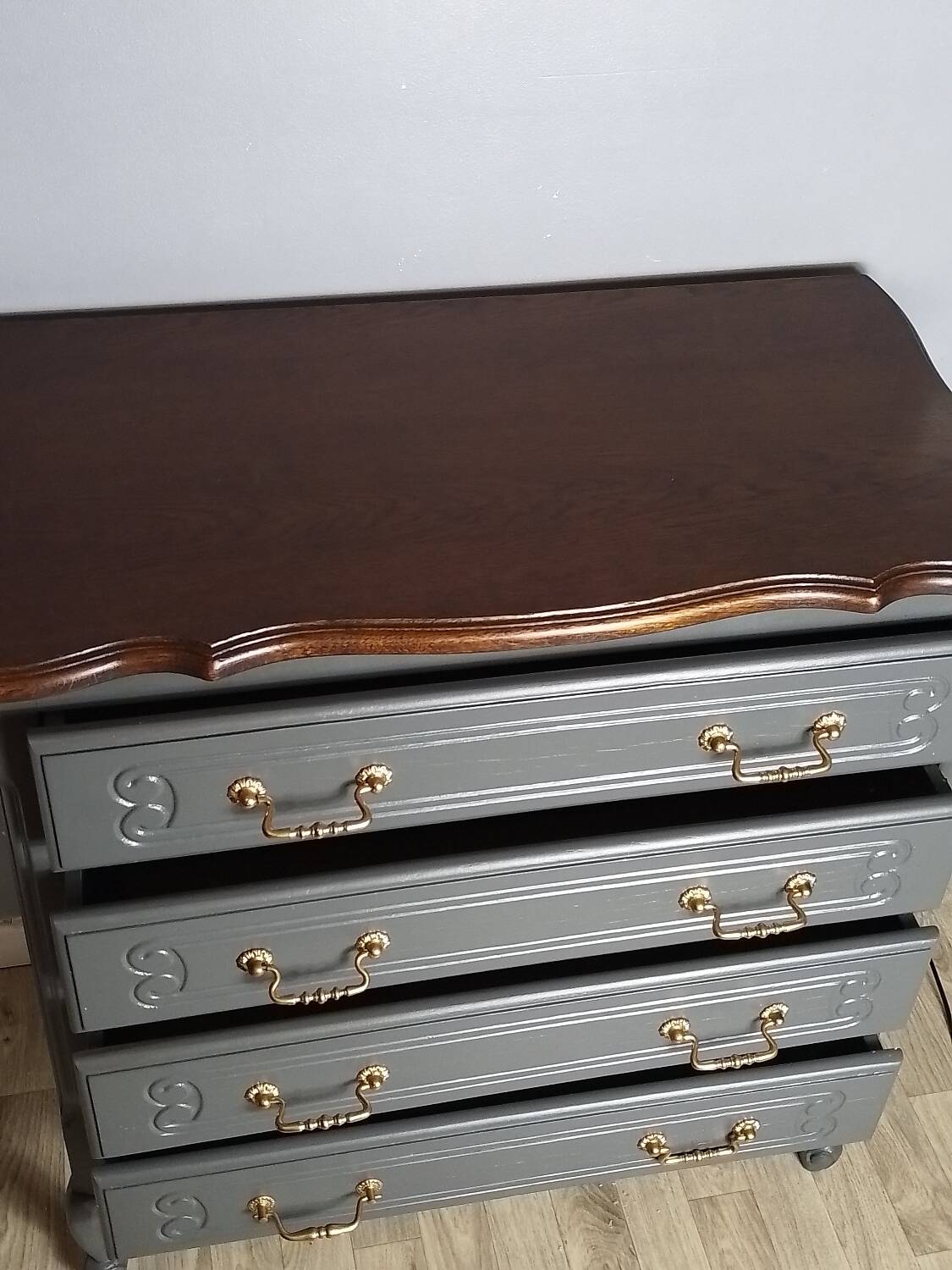 Restored wooden chest