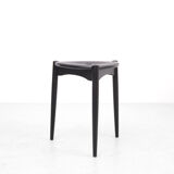 Suede tripod stool