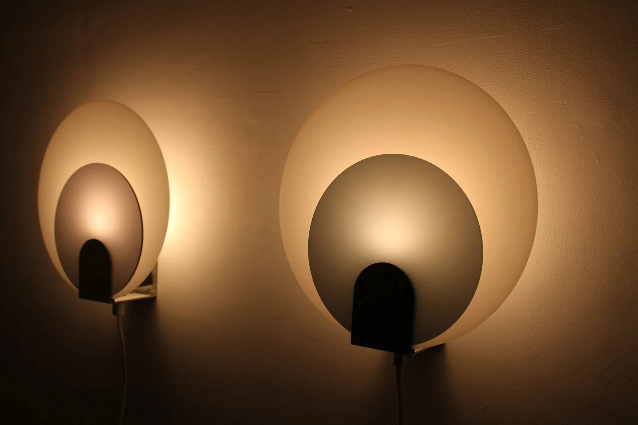 Pair of Typ 421 Wall Sconces — NAFA (Nybro Armaturfabrik), Sweden, 1970s