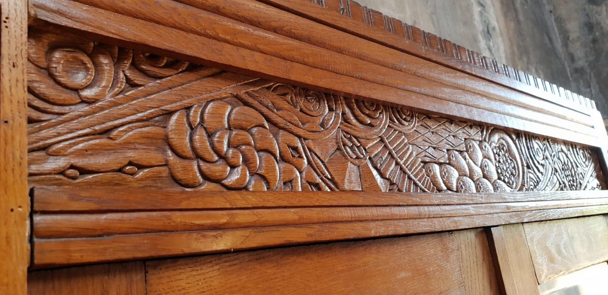 Art-deco style glazed cabinet