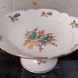 White porcelain &  flowers compotier