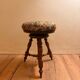 Antique turned wooden stool – late 19th century