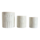 3 white porcelain aluminate pots from Limoges