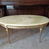 Neoclassical style marble coffee table
