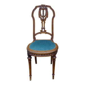 Chaise en chêne sculpté - style louis xvi