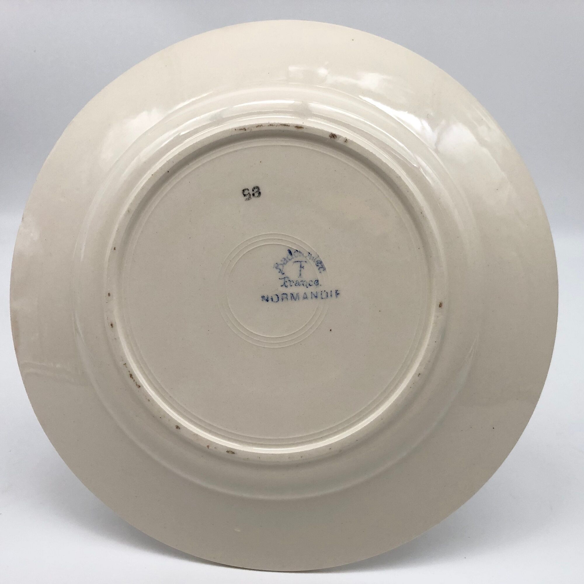 8 plates (4 flat + 4 hollow) "Badonviller" Normandy model