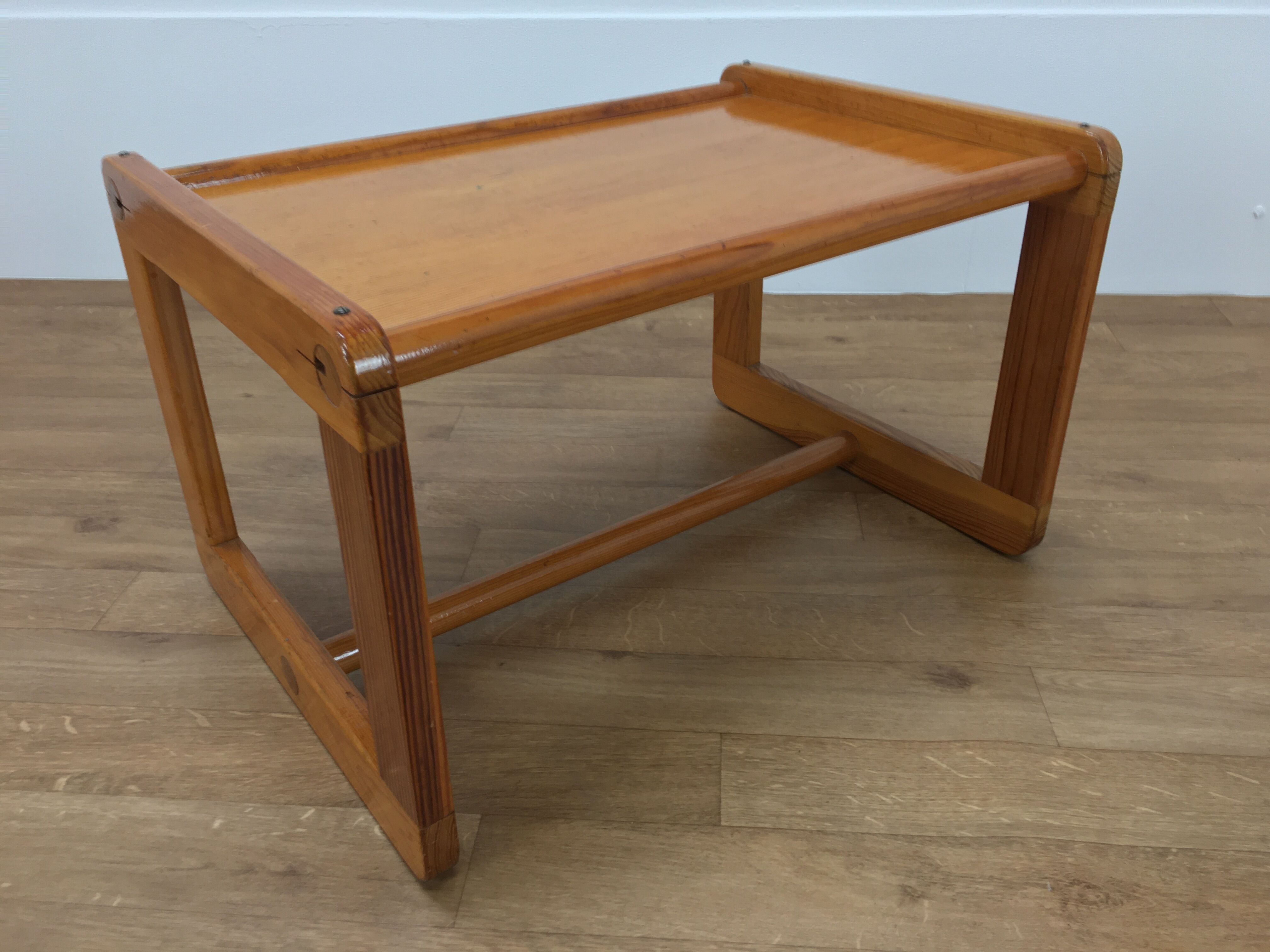 Baumann children's pine desk and chair, 1970