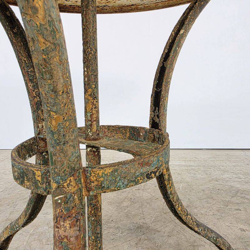 Beautiful 19th-century iron table in the Arras model.
