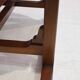 20th-century leather and Brazilian hardwood sofa, Brown