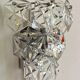 Midcentury Crystal Wall Lamp Kinkeldey, Germany, 1970s