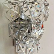Midcentury Crystal Wall Lamp Kinkeldey, Germany, 1970s