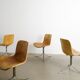 Set of 4 Leather Poul Kjaerholm PK-9 Dining Chairs by Fritz Hansen, 1990s