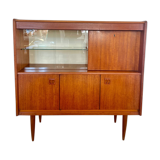 Vintage teak display cabinet / bar cabinet
