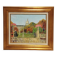 Painting / Oil on canvas signed POINDRELLE. the Luxembourg Gardens