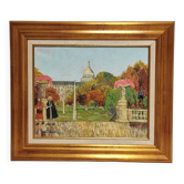Tableau / Huile sur toile signée POINDRELLE le Jardin du Luxembourg