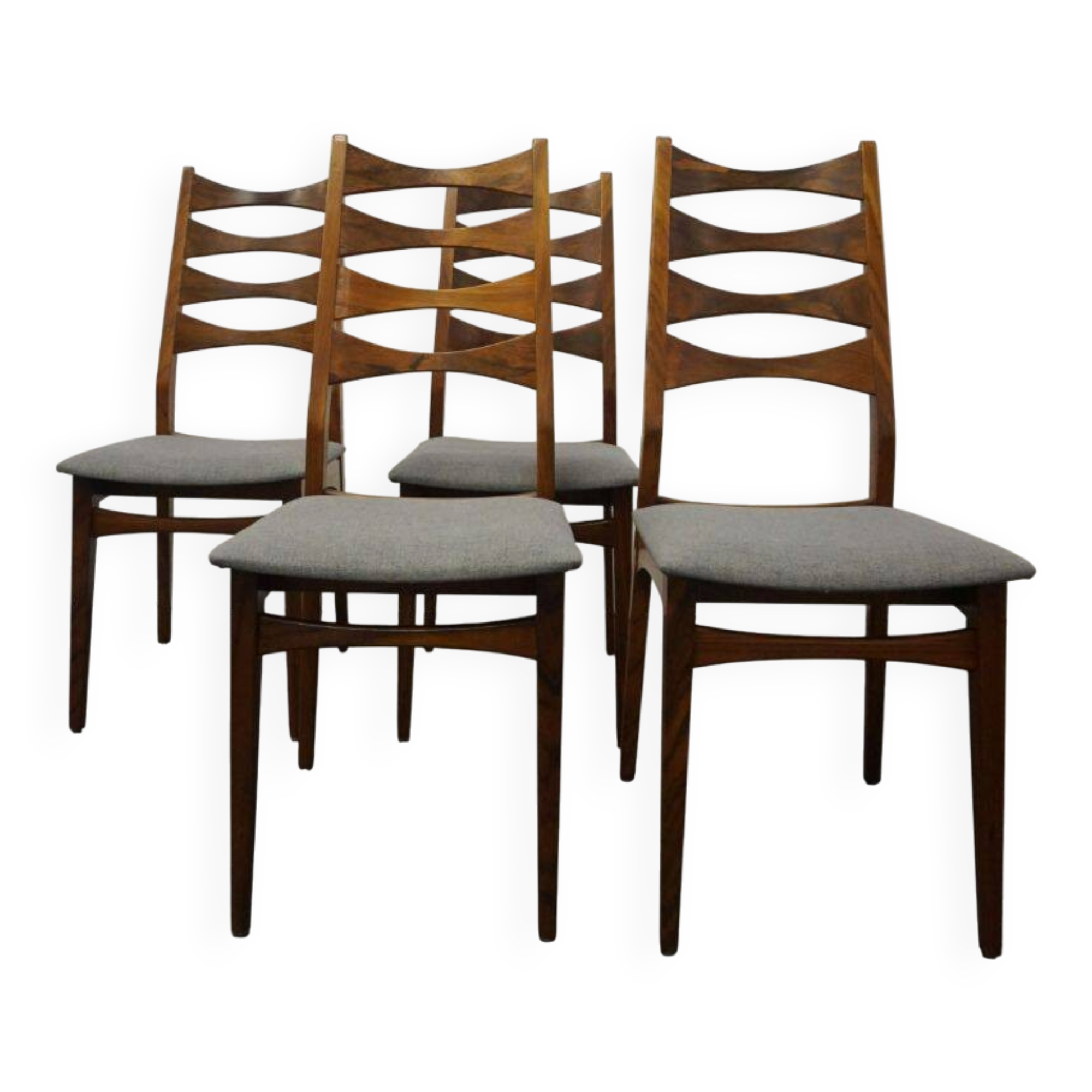Ensemble de 4 chaises danoises années 60