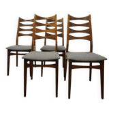 Set of 4 Danish chairs from the 1960s.