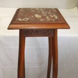 Sellette bois guéridon console 110 cm meuble porte plante statue sculpture