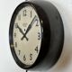 Vintage brown bakelite electric wall clock from smiths sectric, 1950s