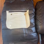 Marsala leather sofa Ligne Roset by Michel Ducaroy