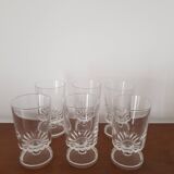 Set of 6 cavalier stemmed glasses