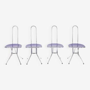4 Isak metal chairs by Niels Gammelgaard