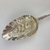 Pair of berry spoons in sterling silver english