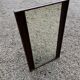 Large vintage wicker and wood mirror