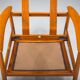 Armchair with Model FD 164 frame by Arne Vodder and Model 118 armrests by Grete Jalk in teak and black leather, Denmark, 1960s