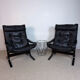 Siesta armchair by Ingmar Relling – black leather – Westnofa