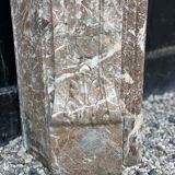 Fireplace Regency In Grey Marble Of The Ardennes, XVIIIth Century