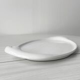 Porcelain goose serving dish.