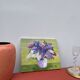 Tableau peinture bouquet de lilas huile sur toile