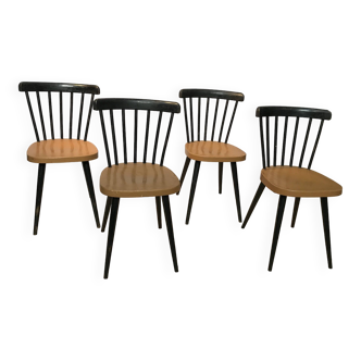 Lot de 4 chaises design scandinave