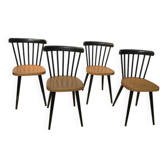 Set of 4 Scandinavian design chairs