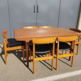 Table en teck avec rallonges par Johannes Andersen