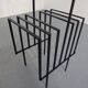 Steel magazine or record racks, 1960s, set of 2