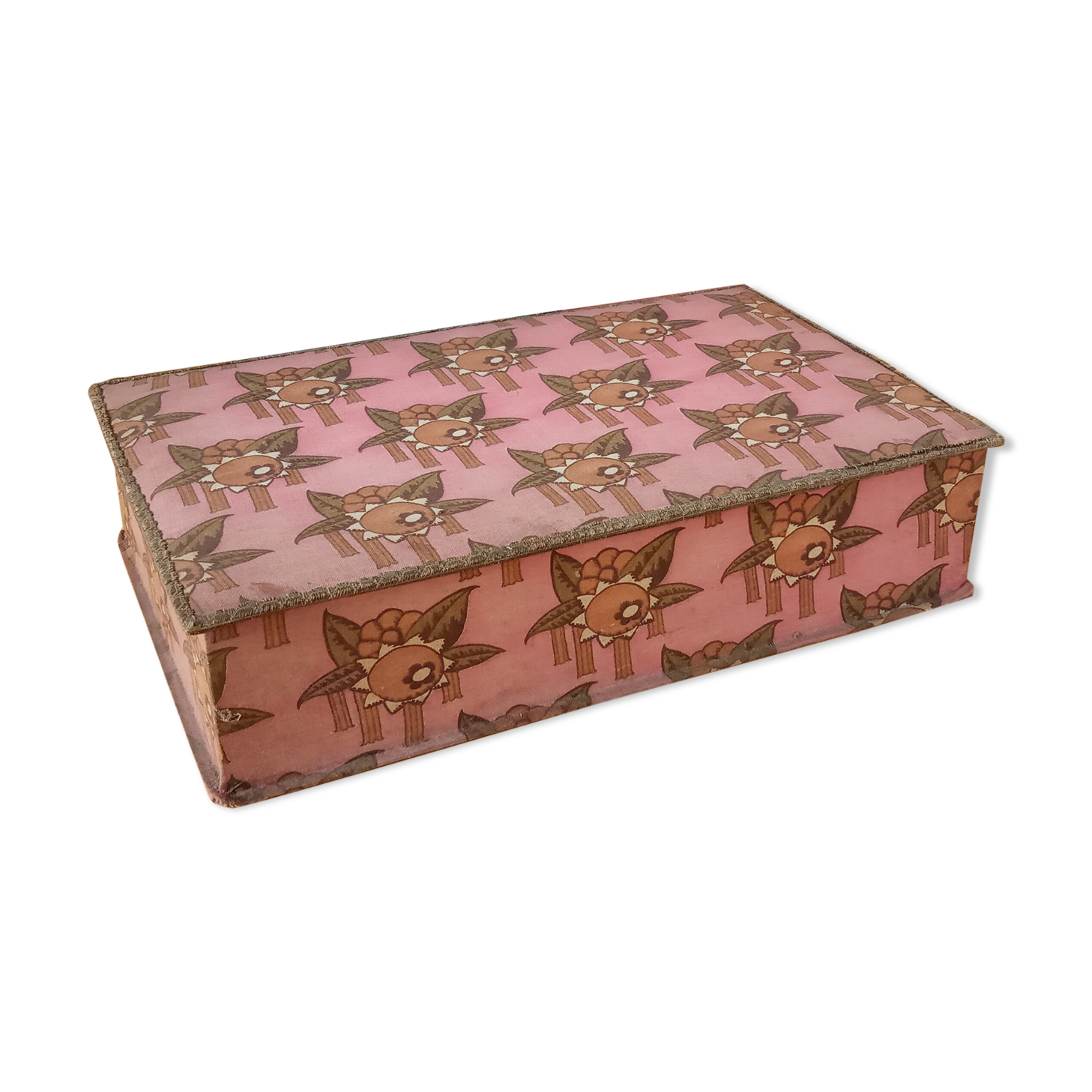Art-deco fabric box