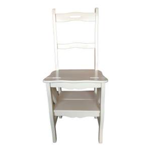 Chaise escabeau vintage
